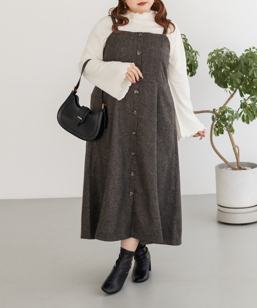 「CLETTE」 キャミソールワンピース LL ベージュ レディース_画像3