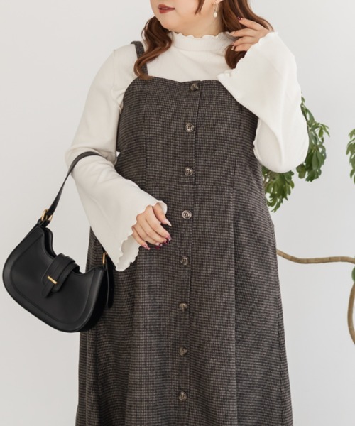 「CLETTE」 キャミソールワンピース LL ベージュ レディース_画像5