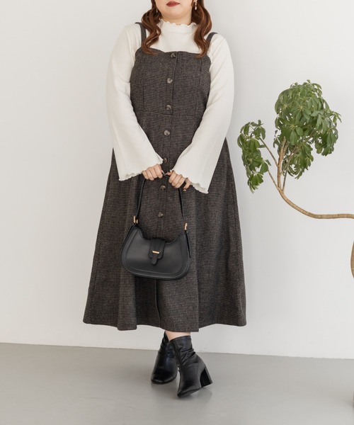 「CLETTE」 キャミソールワンピース LL ベージュ レディース_画像6