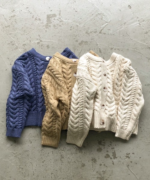 「Auntie Rosa Holiday」 ニットカーディガン FREE ホワイト レディース_画像3