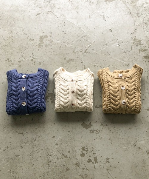 「Auntie Rosa Holiday」 ニットカーディガン FREE ホワイト レディース_画像5