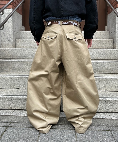 kutir（クティール） チノパン 2TUCK BUGGY BALLOON CHINO PANTS／2