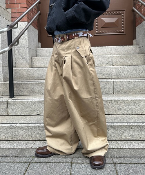 kutir（クティール） チノパン 2TUCK BUGGY BALLOON CHINO PANTS／2