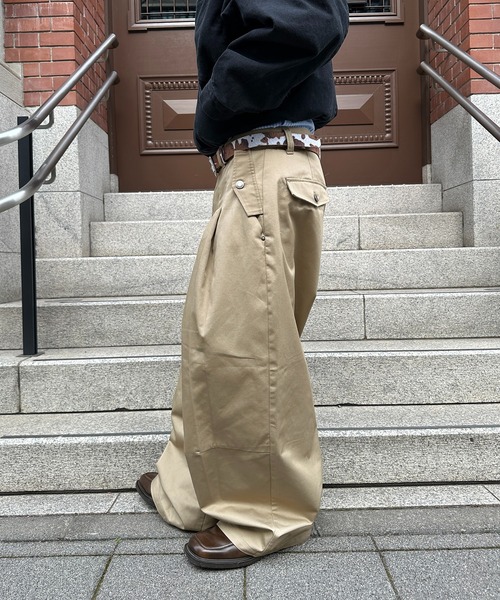 kutir（クティール） ワイドパンツ チノパン 2TUCK BUGGY BALLOON