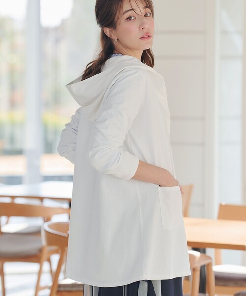 Mai  新品 アーバンリサーチ フード付きロングカーディガン Tiaclasse カーディガン 「おのののかさん着用」「サマケア 」フード