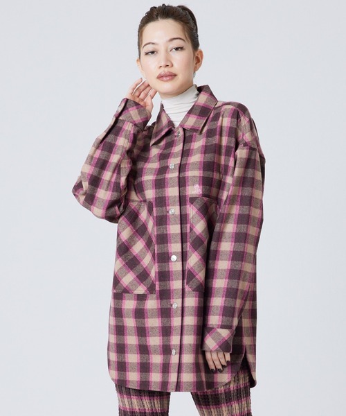 「Little sunny bite」 長袖シャツ SMALL ブルー レディース_画像6