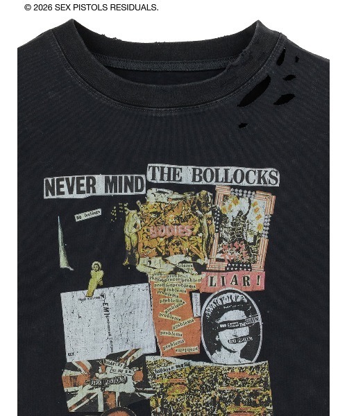 Ameri（アメリ） tシャツ Sex Pistols DAMAGE OVERSIZE TEE レディース