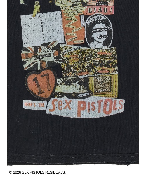 Ameri（アメリ） tシャツ Sex Pistols DAMAGE OVERSIZE TEE レディース