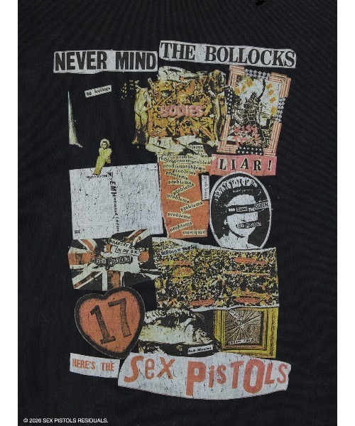 Ameri（アメリ） tシャツ 半袖 Sex Pistols DAMAGE OVERSIZE TEE
