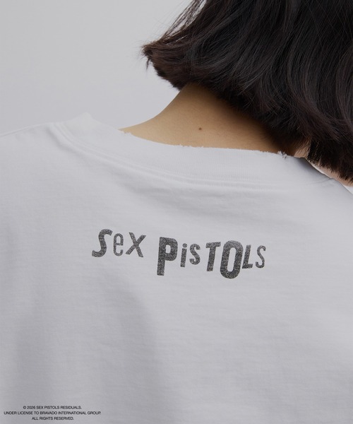 Ameri（アメリ） tシャツ 半袖 Sex Pistols DAMAGE OVERSIZE TEE