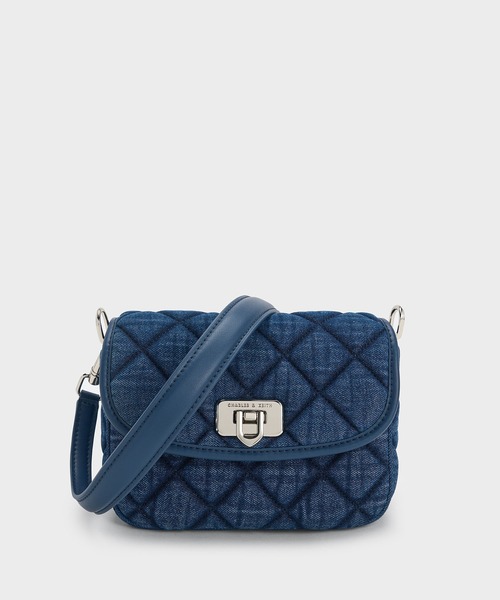 「CHARLES & KEITH」 2WAYバッグ M ブルー系その他3 レディース
