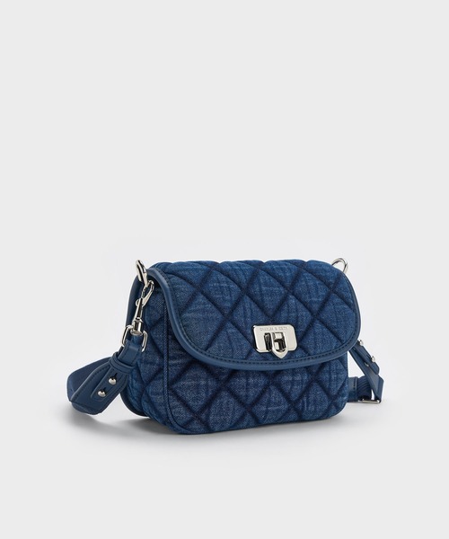 「CHARLES \u0026 KEITH」 2WAYバッグ M ブルー系その他3 レディースの画像