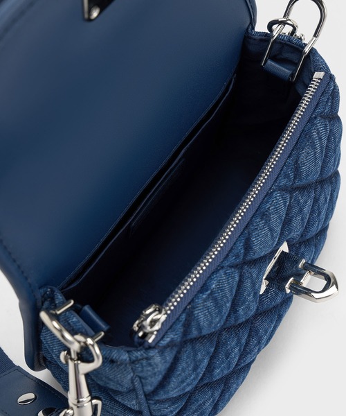 「CHARLES \u0026 KEITH」 2WAYバッグ M ブルー系その他3 レディースの画像