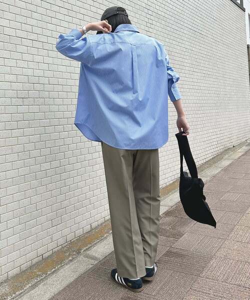 ブラウス シャツ 「UVカット」ポプリン2WAYシャツ レディースの画像
