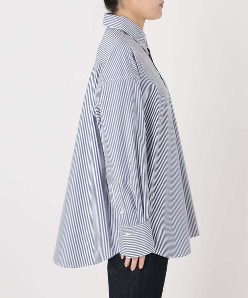 ブラウス シャツ 「UVカット」ポプリン2WAYシャツ レディースの画像