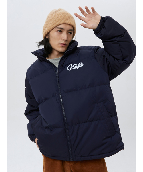 「GAP」 ジャケット L ネイビー メンズの画像