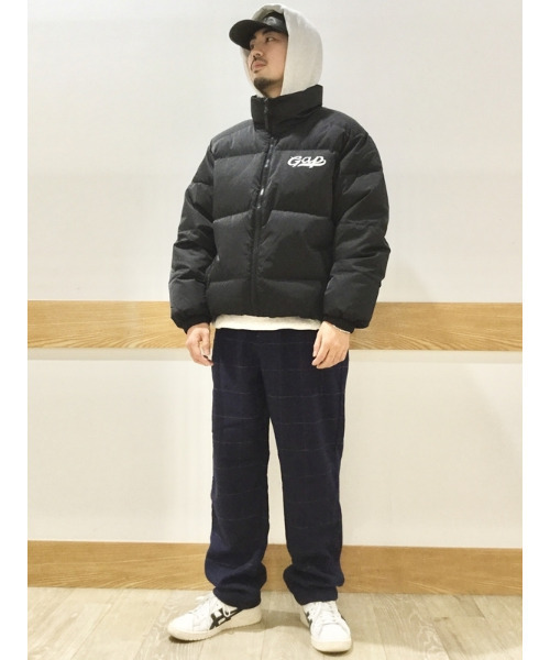 「GAP」 ジャケット L ネイビー メンズの画像