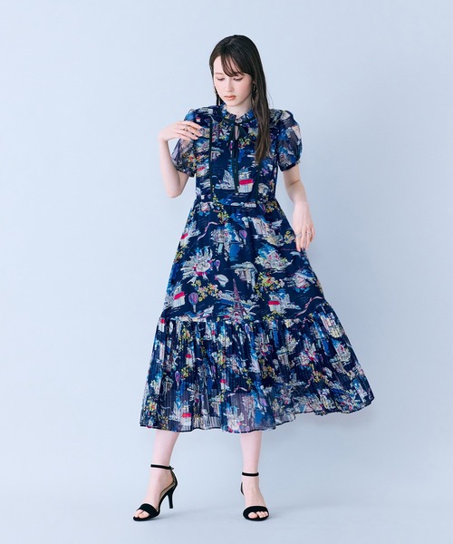 ワンピース パリプリントワンピースの画像