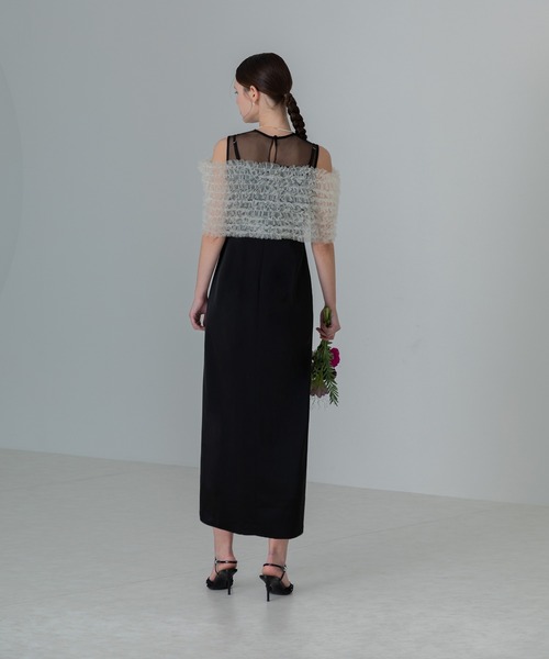 「Leja」 コンビワンピース MEDIUM ブラック レディースの画像