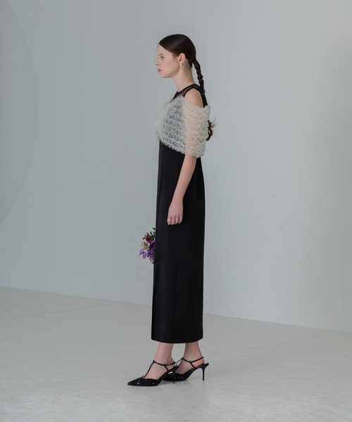 「Leja」 コンビワンピース MEDIUM ブラック レディースの画像
