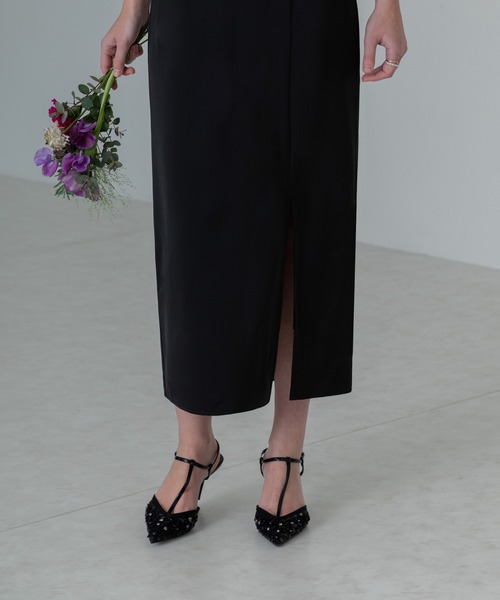 「Leja」 コンビワンピース MEDIUM ブラック レディースの画像