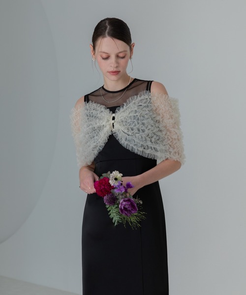 「Leja」 コンビワンピース MEDIUM ブラック レディースの画像