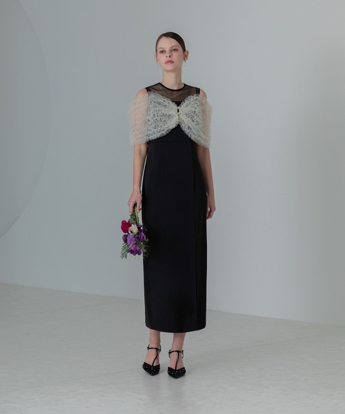 「Leja」 コンビワンピース MEDIUM ブラック レディースの画像