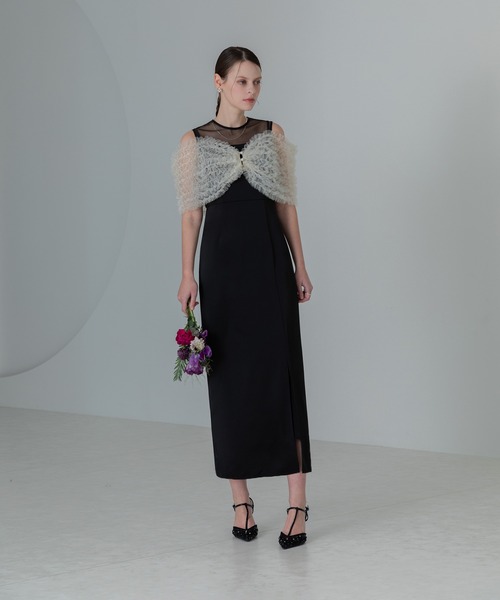 「Leja」 コンビワンピース MEDIUM ブラック レディースの画像