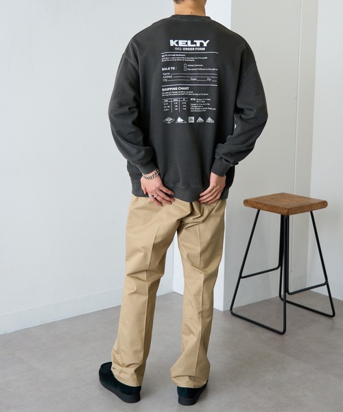 「KELTY」 スウェットカットソー L ブラック レディース_画像4