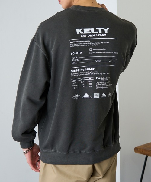 「KELTY」 スウェットカットソー L ブラック レディース_画像5