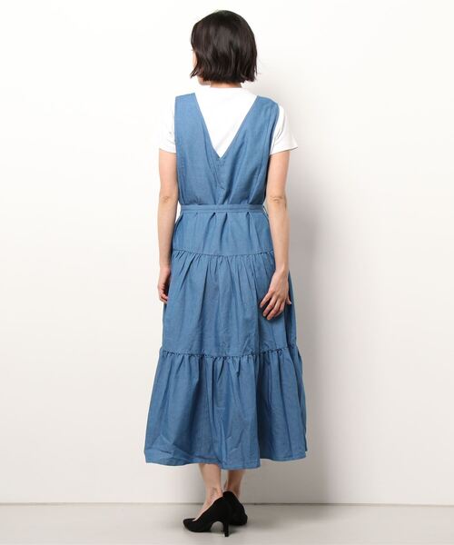 「Bou Jeloud」 サロペットスカート 38 インディゴブルー レディース_画像3