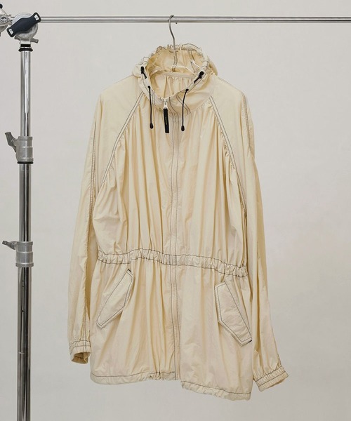 トゥデイフル Nylon Gather Blouson アイボリー　38 TODAYFUL ブルゾン アウター 「TODAYFUL/トゥデイフル」Nylon Gather