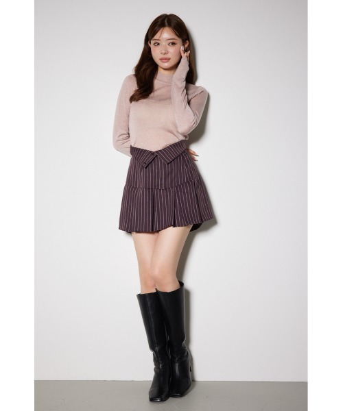 「rienda」 ミニスカート MEDIUM バーガンディー レディース_画像8