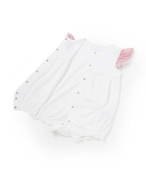 ベビー服 ロンパース 天竺チュニック付きカバーオールベビーの画像