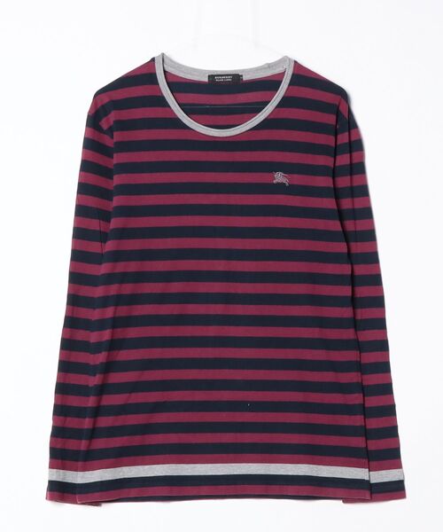BURBERRY BLACK LABEL（バーバリーブラックレーベル） ボーダー柄長袖T 