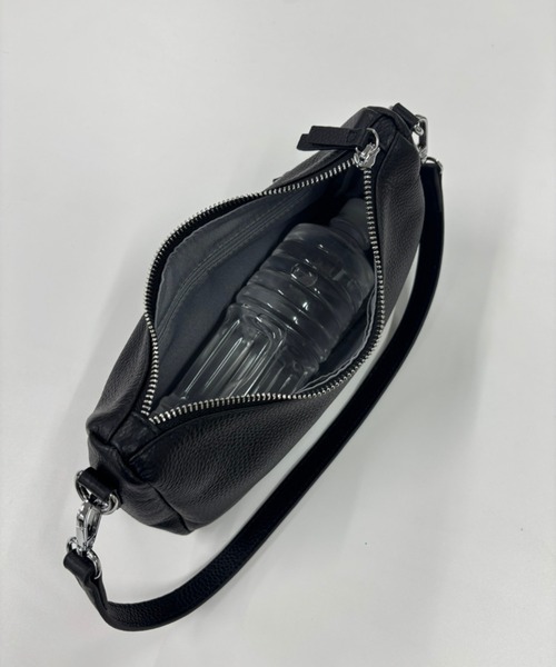 soeur バッグ ショルダーバッグ ブラック 黒 soeur（スール） ショルダーバッグ バッグ ○SOEUR/2WAYレザーハーフ