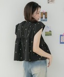 ブラウス シャツ 半袖 「Original」刺...の詳細画像5
