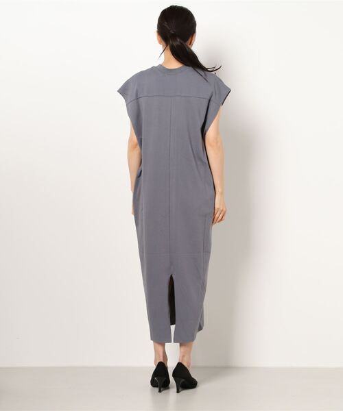 「TITE IN THE STORE」 「CHIGNON」半袖ワンピース 38 グレー レディース_画像8