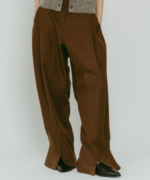「Knuth Marf」 パンツ X-SMALL ダークブラウン レディース_画像8