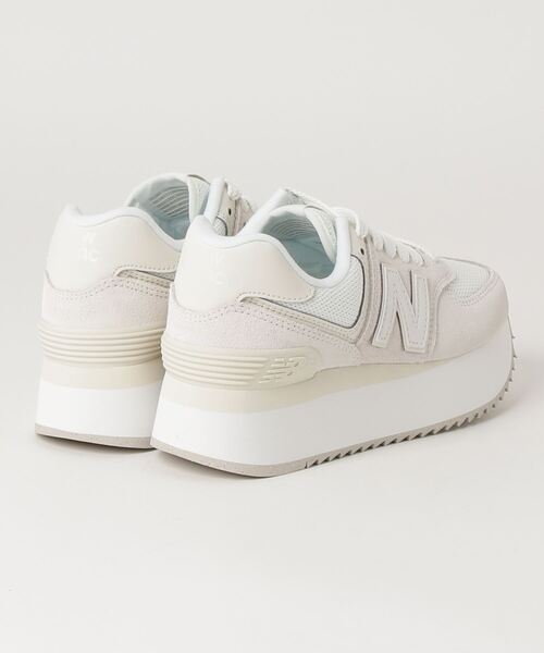 「New Balance」 ローカットスニーカー 24.5cm ブラウン レディース_画像4