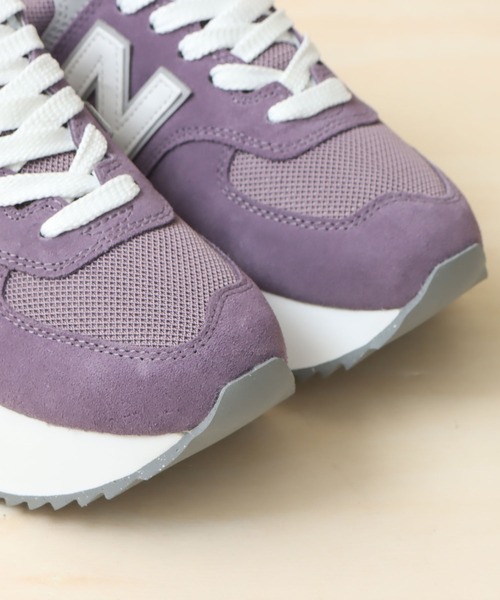 「New Balance」 ローカットスニーカー 24.5cm ブラウン レディース_画像6