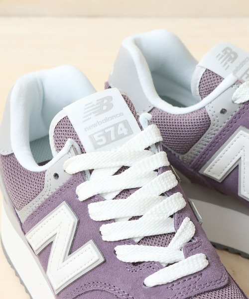 「New Balance」 ローカットスニーカー 24.5cm ブラウン レディース_画像7