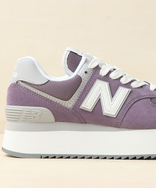 「New Balance」 ローカットスニーカー 24.5cm ブラウン レディース_画像8