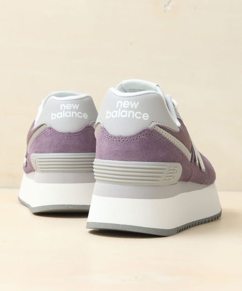 「New Balance」 ローカットスニーカー 24.5cm ブラウン レディース_画像9