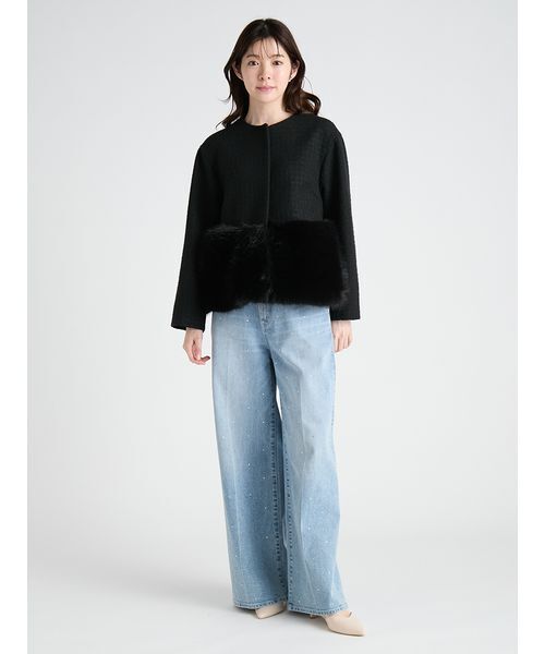 CELFORD（セルフォード） ブルゾン アウター ボア 厚手 裾ファー
