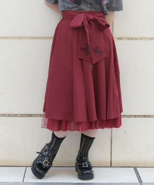 axes femme（アクシーズ ファム） スカート 鍵×錠前モチーフスカート