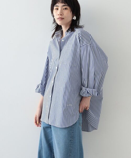「GALLEST」 長袖シャツ 34 ライトブルー レディース_画像2
