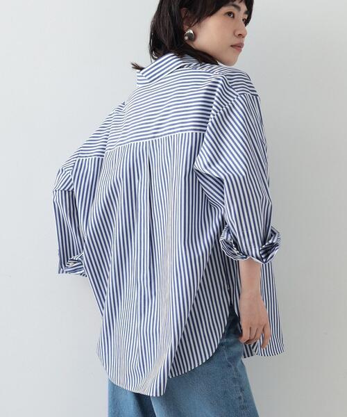 「GALLEST」 長袖シャツ 34 ライトブルー レディース_画像3