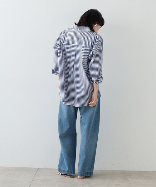 「GALLEST」 長袖シャツ 34 ライトブルー レディース_画像5