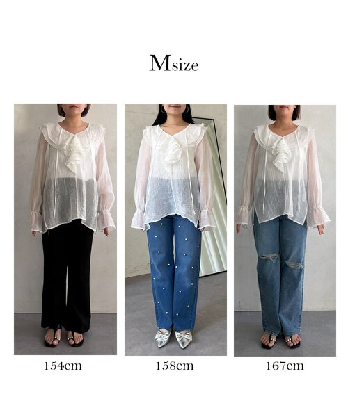 「prose verse」 長袖ブラウス LARGE イエロー レディース_画像2